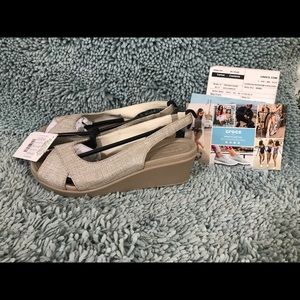 LeighAnn Shimmer Slingback Wedge